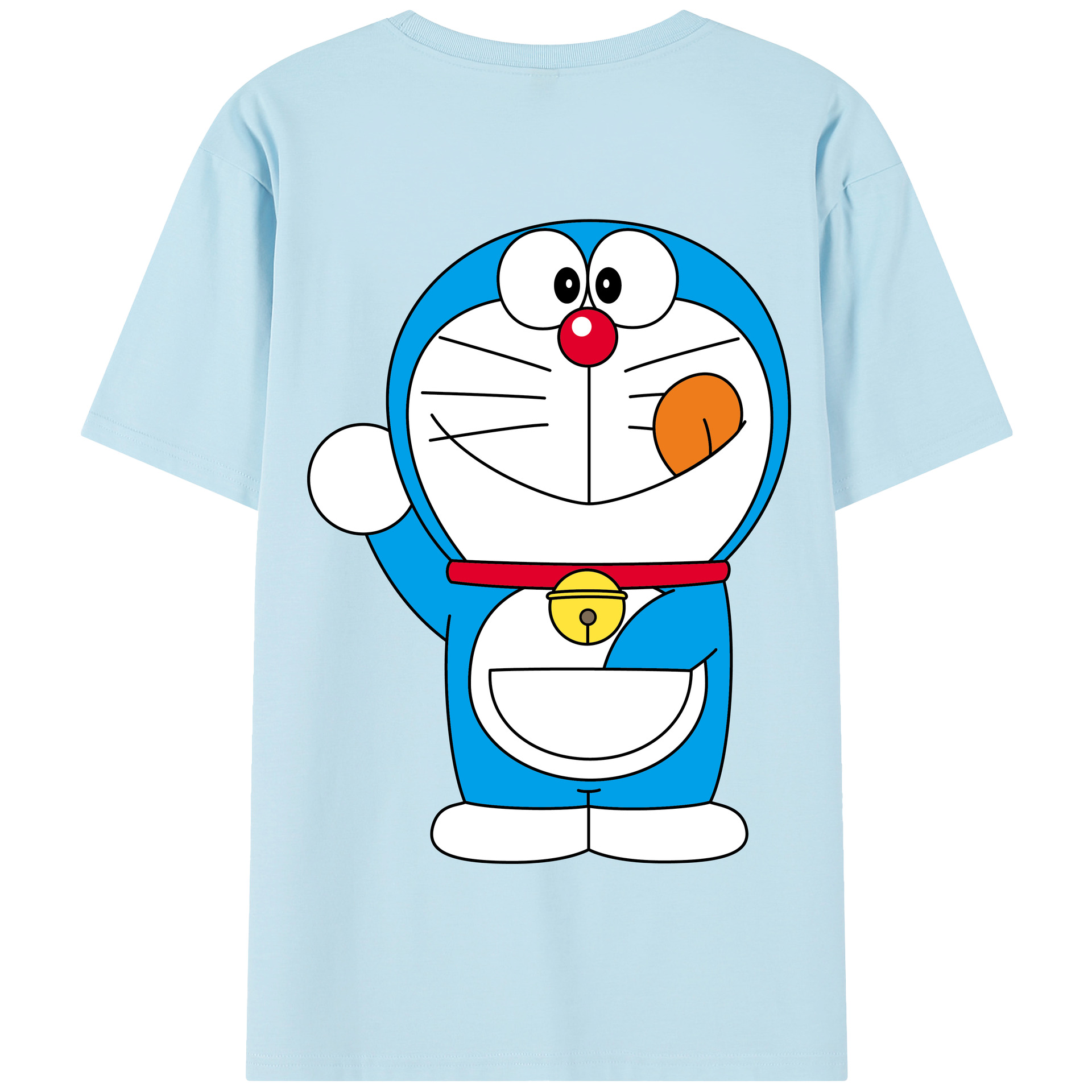 （画像用） ドラえもん Doraemon 綿100％半袖Tシャツ（背面プリント）